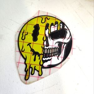 Melting Smiley Face Vinyl Decal Sticker